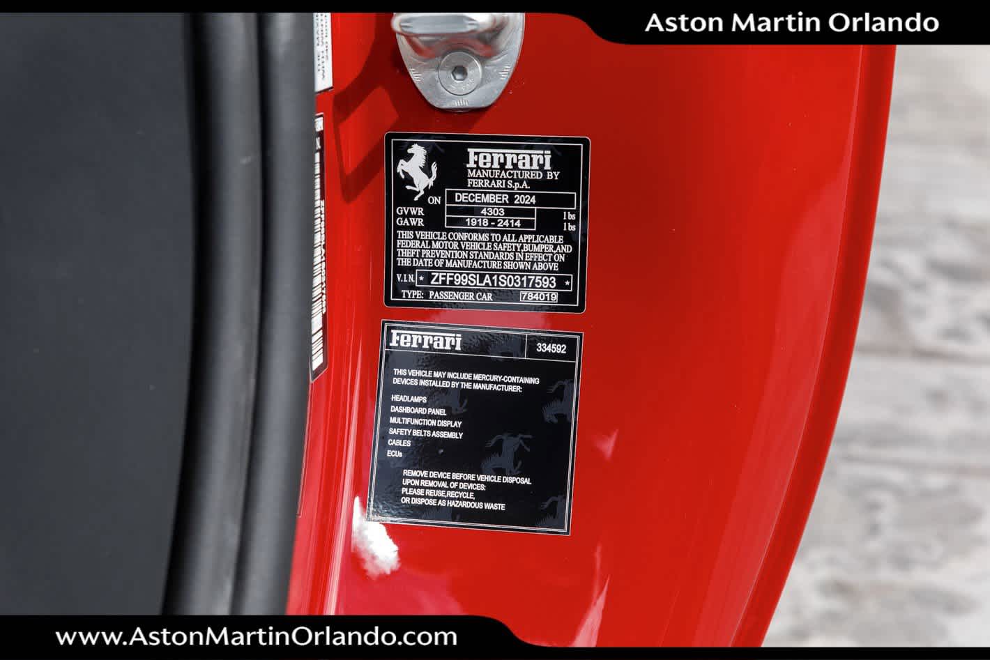 2025 Ferrari 296 GTB Base